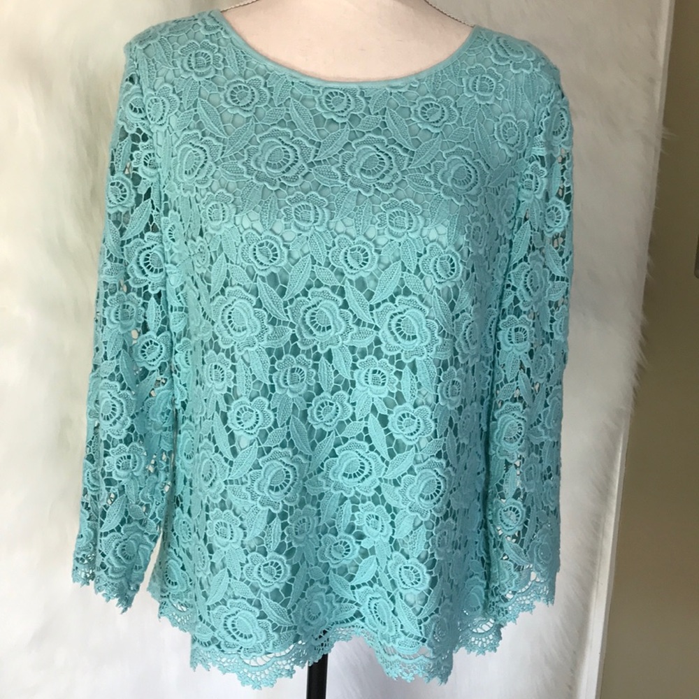 Talbots lace top!